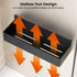 Mystozer Refrigerator,4 Pack Black(4 Pack) Magnetic Spice Rack for Magnetic Shelf,Fridge Magnet Organizer with Paper
