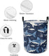 Collapsible Laundry Hamper - Whale Shark Laundry Basket with Handles for Household, Bedroom, Bathroom, College Dorms