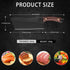 Dream Reach 6.9 Inch Black Meat Cleaver, High Carbon Steel Boning Knife with Sheath Gift Box and Bottle Opener