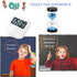 Sand Timer, 2 Minute Hourglass Timer, Colorful Blue Sand Clock, Plastic Sandglass for Kids, Classroom, Kitchen