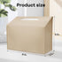 QUISBE (Beige-2 Pack) Tissue Box Cover Holder Compatible with Kleenex Disposable Paper Hand Towels, Leather Paper Towel