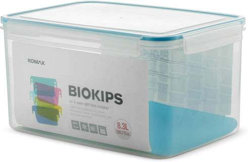 Komax Biokips Large Food Storage Containers, 35 Cup, BPA Free Airtight Bins with Lids