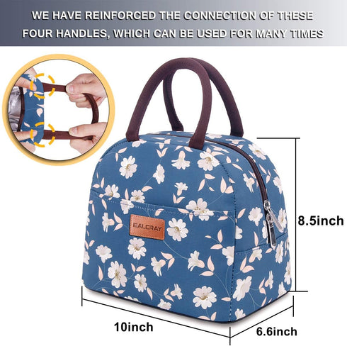 BALORAY Lunch Bag for Women Men, Insulated Lunch Box for Work, Picnic, Travel - Morning Glory