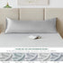 Love's Cabin Satin Body Pillow Pillowcase - Similar to Silk with Envelope Closure, 20x54 inches, Light Grey