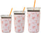 Xumbtvs 3 Pack Reusable Iced Coffee Sleeves - Insulator Neoprene Sleeve for Cold