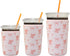 Xumbtvs 3 Pack Reusable Iced Coffee Sleeves - Insulator Neoprene Sleeve for Cold