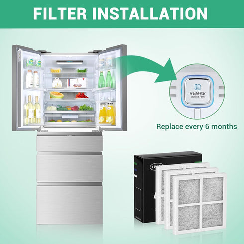LG LT120F Air Filter Replacement for LG & Kenmore Elite 469918, 9918, ADQ73214402, 6 Packs