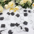 900PCS Silver Black White Artificial Flowers, Silk Rose Petals, Flower Girl Scatter Petals for Wedding