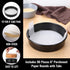 HIWARE 8-Inch Round Cake Pan Set of 3, Nonstick Baking Pans with 90 Pieces Parchment Paper
