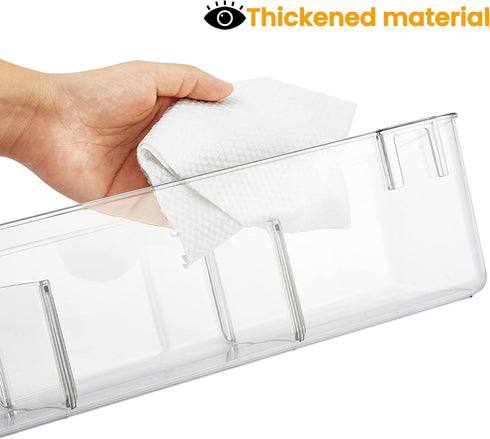 vacane Office Hanging Organizer, Clear Hanging Baskets for Organizing Over the Cabinet Organizer Holder for Kitchen