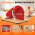 LockTide Manual Bread Slicer for Homemade Sourdough Bread, Hand Crank Bread Slicer With Scale Line, Suction Cup