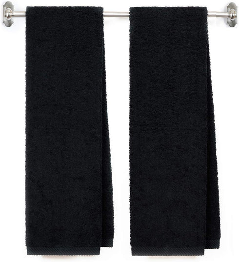 Premium Personalized Cotton Fitness Towel 13" x 44" - Monogrammed Custom Embroidered Towels - 2 Pack