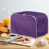 Purple Toaster Cover 2 Slice Wide Slot, Decorative Small Kitchen Appliance Bread Maker Dust Protection