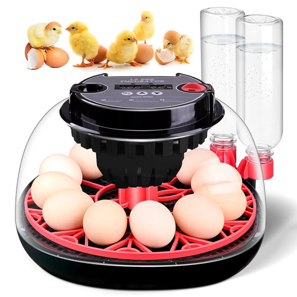 Xiejiutianxrg Egg incubators for Hatching Eggs, Automatic Egg Turning 12-24 Poultry Incubator with