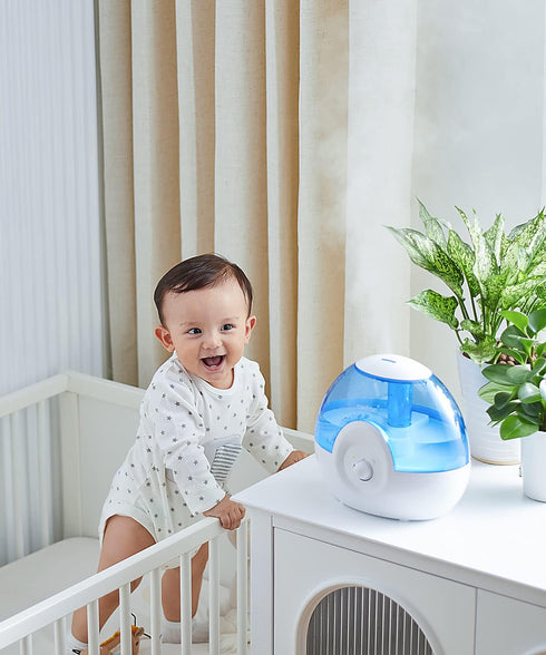 raydrop Cool Mist 2.2L Humidifier for Bedroom, Whisper-Quiet Ultrasonic, Auto Shut-Off, Night Light