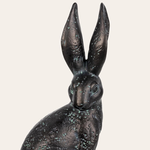 Rabbit Bookends, Decorative Bunny Book Ends for Shelves, Unique Rabbit Figurine Bookends, Heavy Resin Book Holder
