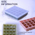 BECOKIT 1 3 Pack) Tbsp Silicone Freezer Molds - Perfect for Storing Garlic, Herbs, Ginger, Pesto, Tomato Paste, Lemon