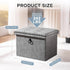 16x12x12 inches, 242 lb, oakvivo Storage Ottoman Cube Small Faux Leather Tuffed Foot Rest Stool with Rivet Design