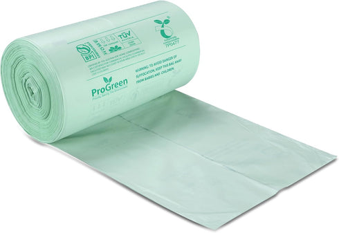 ProGreen 33 1.1 30 Count, D6400 (30) Compostable Bags Gallon, Extra Extra Thick Mil, Extra Large Lawn And Leaf Trash