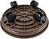 Yiting 12” Heavy-Duty Plant Caddy with Wheels, Rolling Plant Stand Dolly with Casters for Indoor and Outdoor - Brown