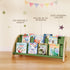 4-Tier 28.7 15.7 13.6Natural/Green Kids Bookshelf - Montessori Book Shelf for Kids Rooms, Easy Installation