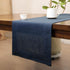 36 Inches 100% Blue,14x36) Linen Table Runner Long, Natural Table Runners Small Runner for Coffee Table Kitchen Dining