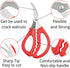 16PCS Red Seafood Scissors Bulk - Multifunctional Crab Leg Crackers for Kitchen Seafood Peeling