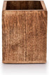 Mango Wood Burning Finished Kitchen Utensil Holder for Countertop, Utensil Holder Container for Kitchen Cooking Utensil. (5"x 5"x 6")