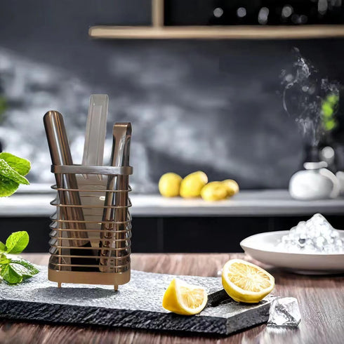 Ice Scoop with Holder - 4 PCS Set, Ice Scooper, Tongs & Muddler for Countertop Ice Makers and Foodservice Products