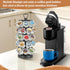 K Cup Holders, K Cup Carousel, Coffee Pods Storage Organizer Stand (Black, 40 Pods Capacity K/D Design)