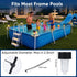 6 Pack Swimming Solar Pool Lights for Framed Above Ground Pools - Super Bright Warm White Pool Lights for Above Ground
