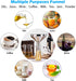 KALAVE Premium Stainless Steel Funnel, 5 Inch Food Grade Kitchen Funnel with 200 Mesh Food Filter Strainer