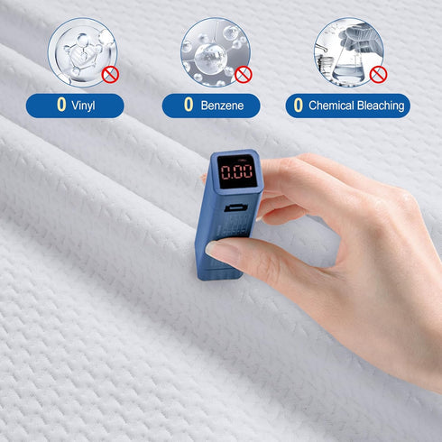 TASTELIFE 100% Waterproof Queen Mattress Protector, Cooling Deep Pocket Cover, Ultra-Soft 3D Air Fabric