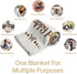 80"x60" Book Lovers Gifts, Reading Blanket Gifts for Book Lovers, Unique Bookish Presents for Reader Bookworm on