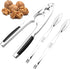 Anwenk Heavy Duty Nut Crackers for All Nuts, Pecan Walnut with 2 Picks, Seafood Cracker Tool