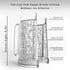 16 oz Beer Mugs for Freezer, Double Wall Insulated Plastic Glasses Perfect Frozen Beer Mugs for Home Bar Accessories,