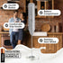 Zulay Kitchen Duracell Powered Milk Frother - Handheld Foam Maker for Coffee, Latte, Matcha, Mini Foamer by Milk Boss
