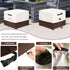 Cover,25W 25D 18H inch,Waterproof 3-Piece Set Patio Ottoman x x Square Patio Small Side Table Cover,Suitable