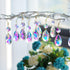 25pcs 38mm Crystal Teardrop Chandelier Parts,Suncatcher Crystal Prisms Hanging for Windows/Wedding Christmas Tree