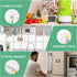 Photect 2 Pieces Digital Dual Kitchen Timer, 3 Channels Count UP/Down Timer with Magnetic Back, Loud Alarm, Large