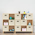 Yunkeeeper Storage Bins Cubes, Fabric Cube Organizer with Handle, Foldable Bins for Cloth or Accessory Storage, Set of