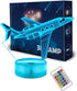 FULLOSUN Airplane Gift, Plane Night Light, Pilot Lamp with Remote Control 16