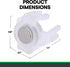 C9 50 Pack (0.7x1.1x0.07) Signs Authority Magnetic Light Clips for Sockets Heavy Duty Outdoor String Light Clips Roof
