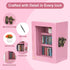 Pawnoc 60pcs Mini Bookshelf, with Mini Books, Plant Flowers, and Tweezers, Anxiety Bookshelf for Book Lovers