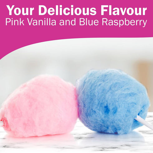 Concession Essentials -2pk 2 Pack - CE Floss Sugar Cotton Candy Floss Sugar (Pink Vanilla and Blue Raspberry)