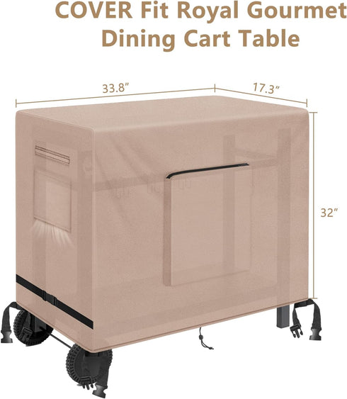 33.8 Inch 33.8 inch Cover-33.8" 17.3" 32" Kovshuiwe Outdoor Table Casing for Keter Unity XL Portable Outdoor Table, Bar