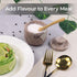 Marinara 3" x 3" Marble Salt Cellar with Lid 3.5oz, Herb Pot & Candy Bowl, Decorative Container for Kitchen
