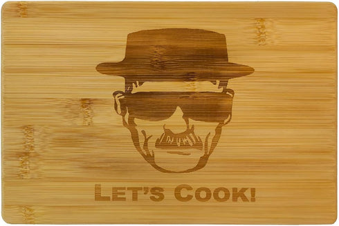 Engraved Bamboo Wood Cutting Board with Handle, Funny Gift for Father's Day, Birthday, Christmas, Charcuterie Tray