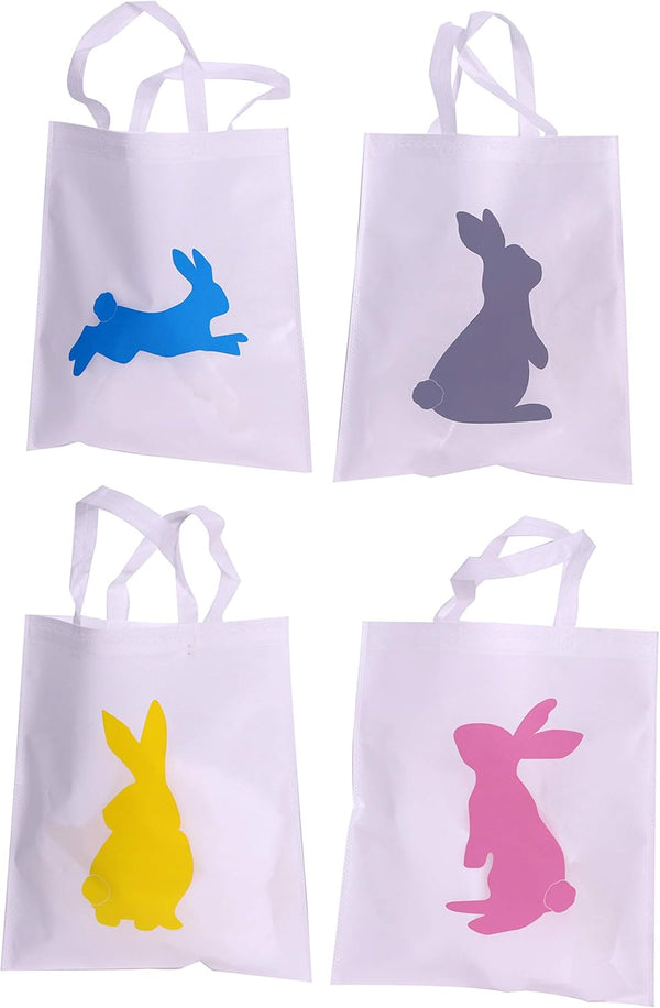 Funiverse Bulk 24 Pack Bunny Tote Bag Assortment 15" x 16" -