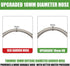 Yanwoo 304 Stainless Steel 2ft Garden Hose, Flexible & Lightweight Heavy Duty Short Water Hose